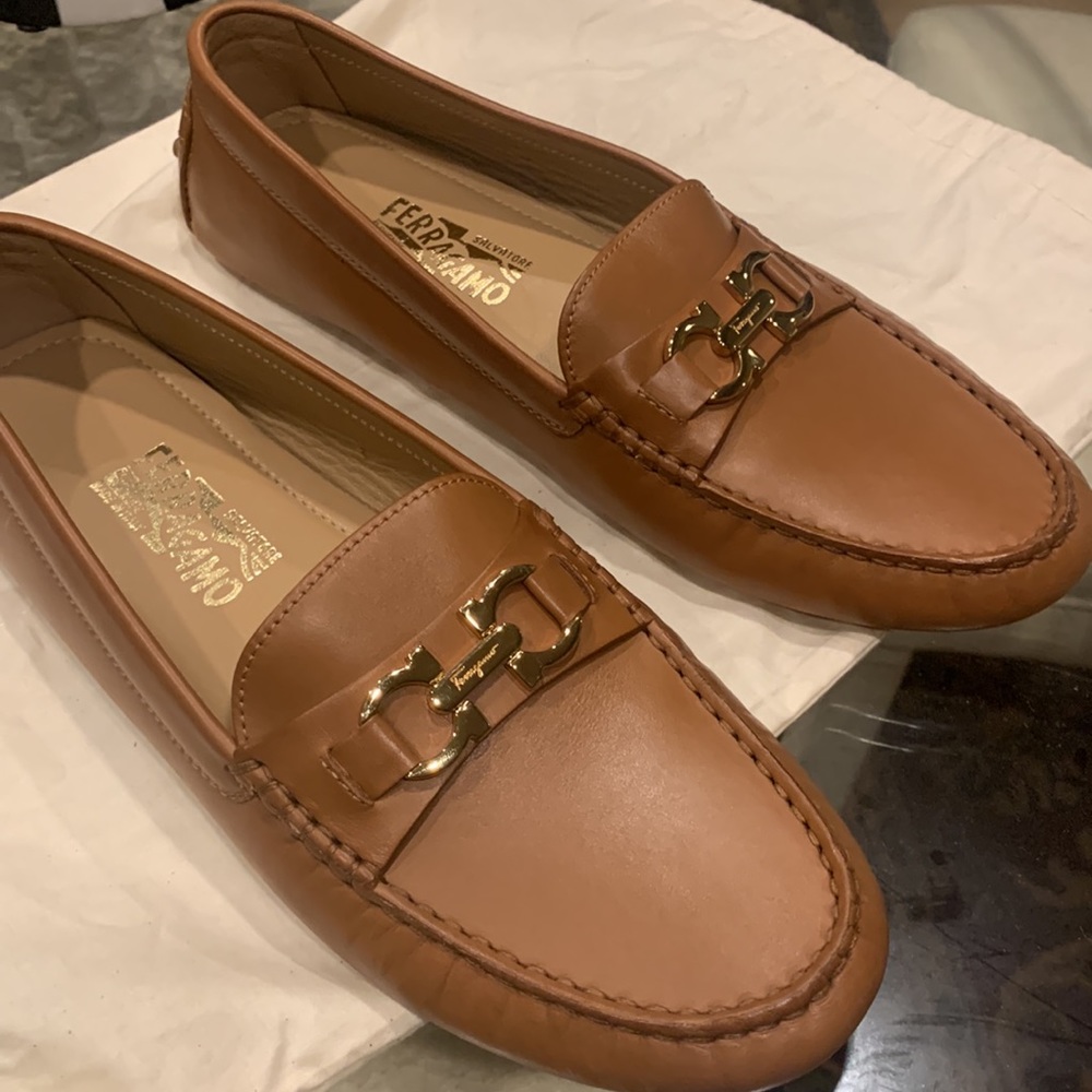 Salvatore Ferragamo brown loafers